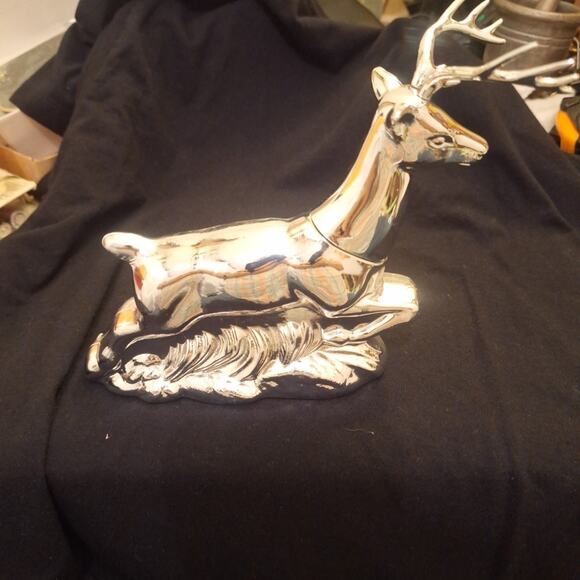 Avon Wilderness Classic Silver Buck Deer Vintage Sweet Honesty Col. 6 Oz Full - Picture 4 of 4